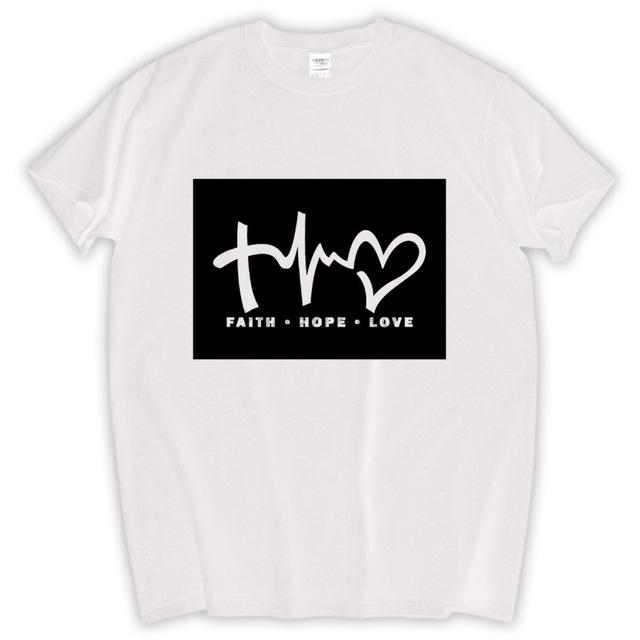 Faith, Hope, and Love Men's Virtues T-Shirt