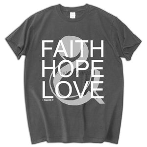 Faith, Hope, and Love Men's Virtues T-Shirt