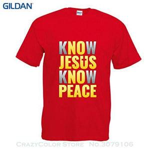Know Jesus, Know Peace Men's T-Shirt